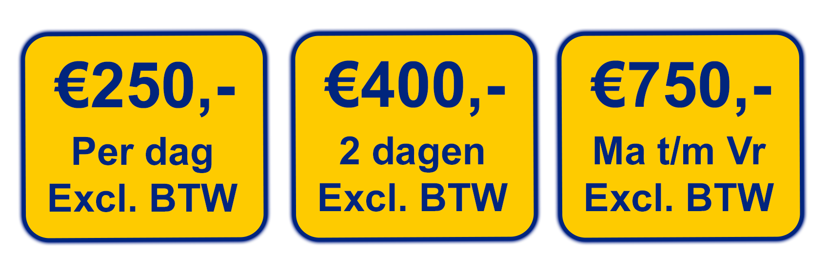 €175,-
Per dag
Ex. btw
