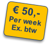 € 50,-
Per week
Ex. btw
