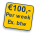 €100,-
Per week
Ex. btw
