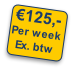 €125,-
Per week
Ex. btw
