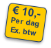 € 10,-
Per dag
Ex. btw
